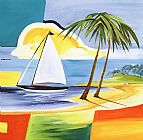 Alfred Gockel Sailing the Caribbean I painting